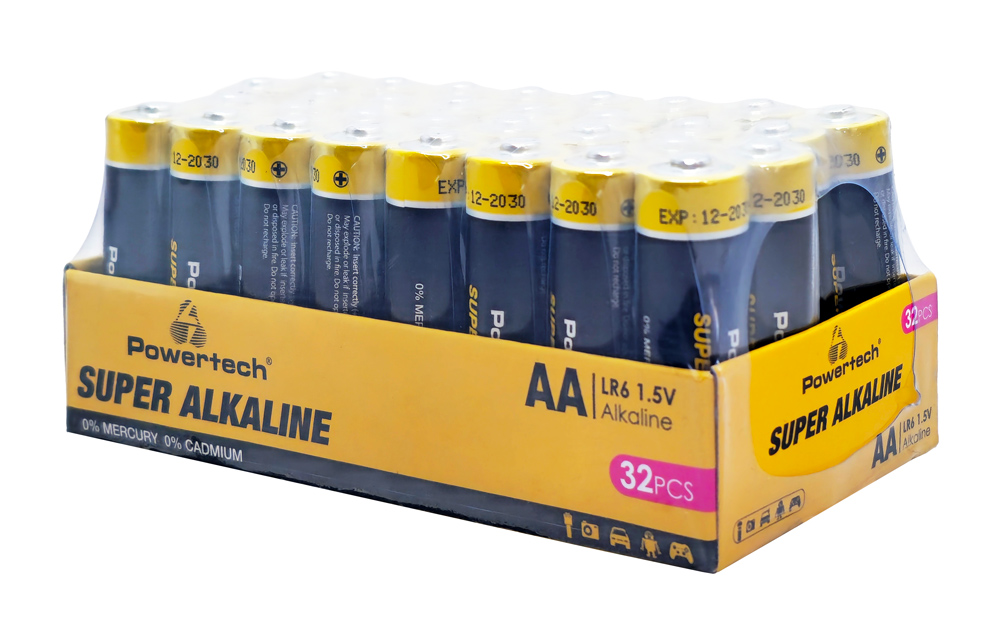 POWERTECH αλκαλικές μπαταρίες Super Alkaline PT-1401