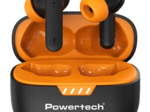 POWERTECH earphones με θήκη φόρτισης PT-1431