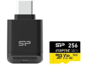 SILICON POWER κάρτα μνήμης microSDXC Inspire με card reader