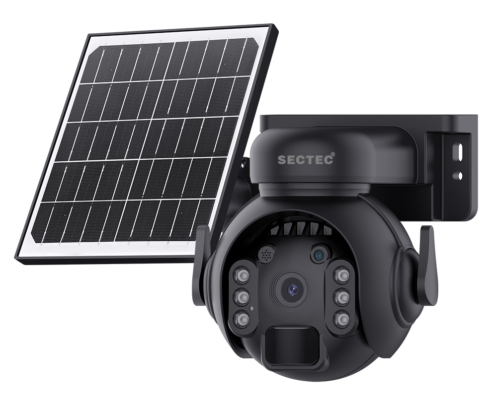 SECTEC smart ηλιακή κάμερα ST-515C-3M-5W-BK
