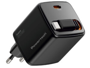 POWERTECH φορτιστής τοίχου PT-1571 με πτυσσόμενο καλώδιο