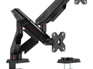 BRATECK βάση γραφείου για 2x οθόνες LDT114-C024