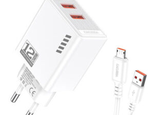 KAKUSIGA φορτιστής τοίχου KSC-1238 με καλώδιο micro USB