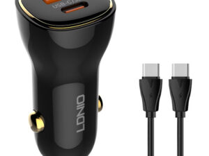 LDNIO φορτιστής αυτοκινήτου C103 με καλώδιο USB-C