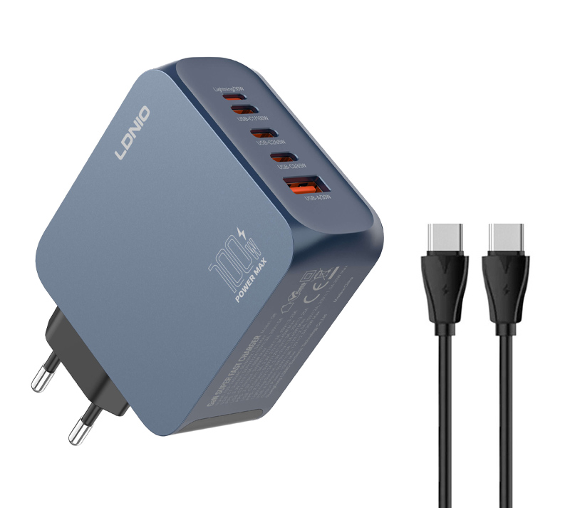 LDNIO φορτιστής τοίχου Q8 με καλώδιο USB-C