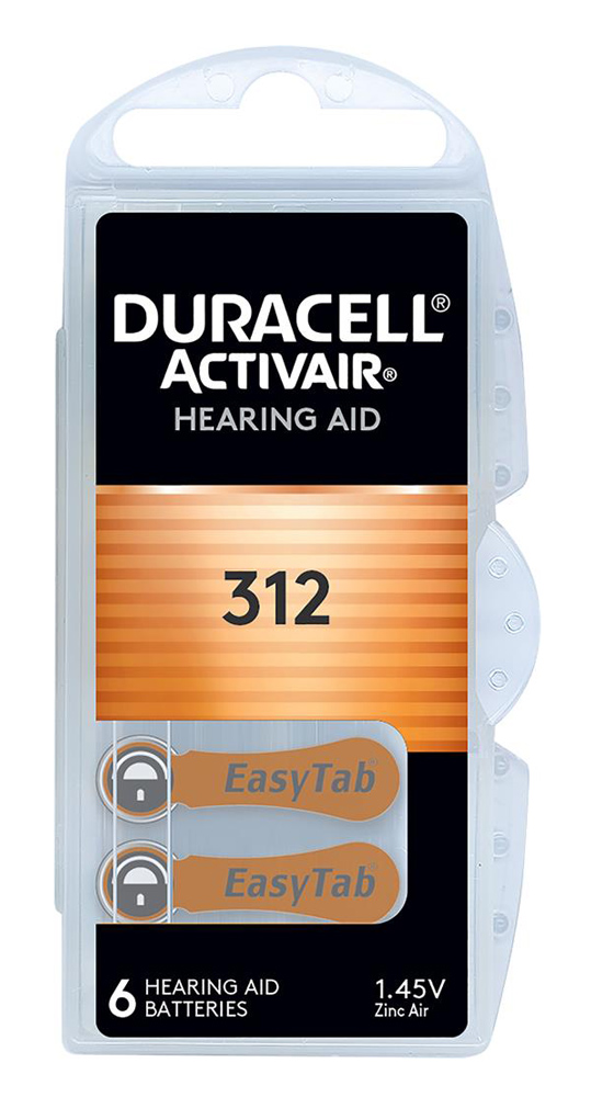 DURACELL μπαταρίες ακουστικών βαρηκοΐας Activair 312