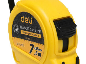 DELI μετροταινία DL270725L με κλείδωμα & clip ζώνης