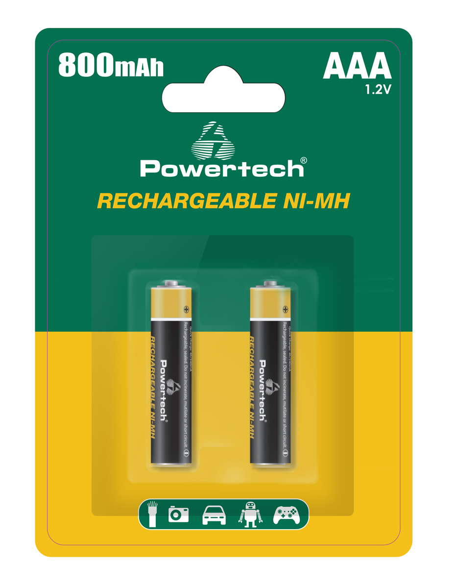 POWERTECH επαναφορτιζόμενες μπαταρίες NI-MH PT-1403