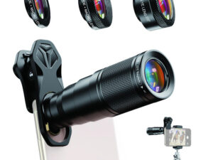 APEXEL σετ φακών για smartphone 22X105-4IN1 με τρίποδο