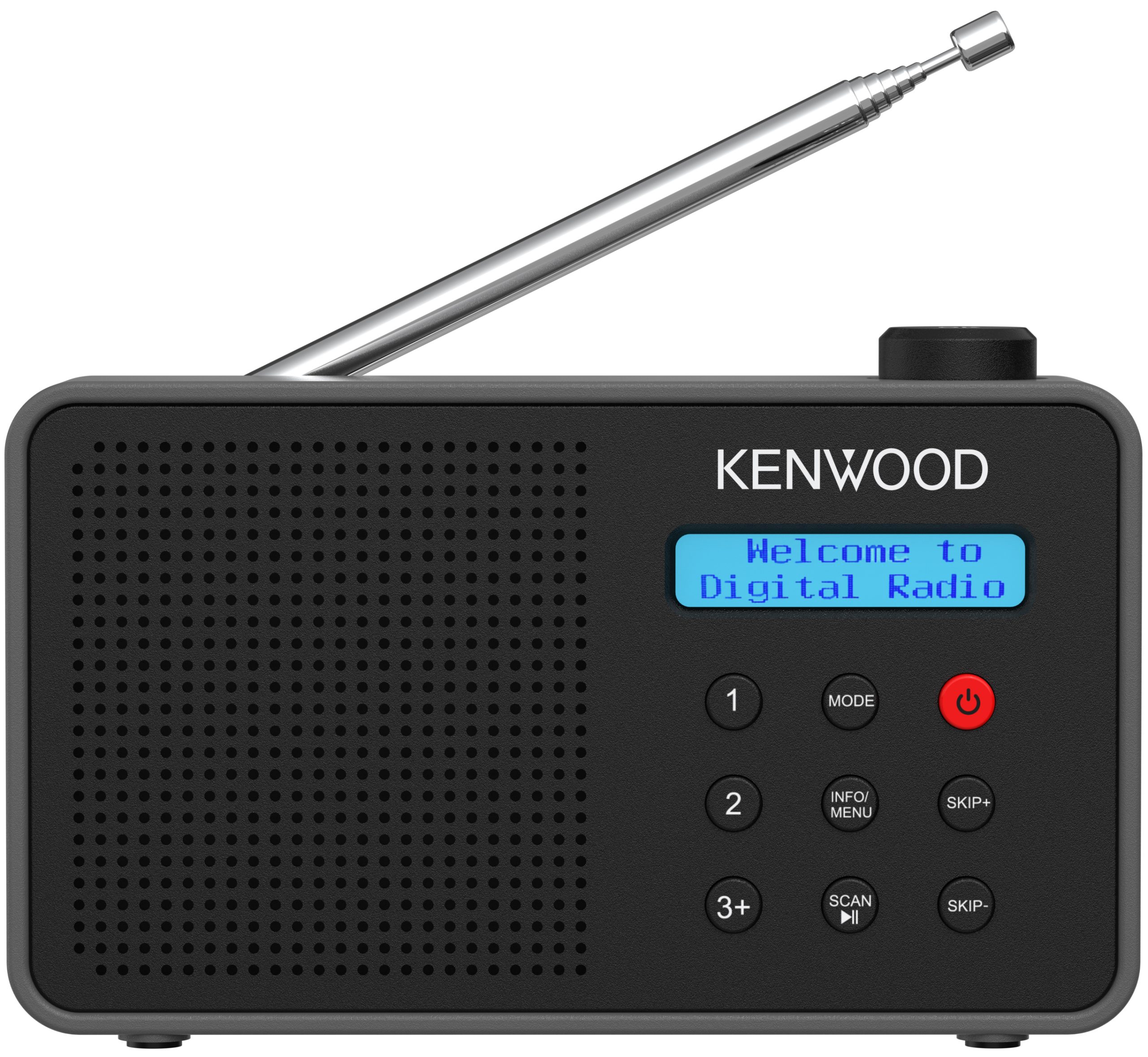 KENWOOD PORTABLE DAB RADIO BLACK CRM25DAB-B