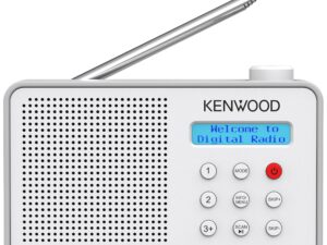 KENWOOD PORTABLE DAB RADIO WHITE CRM25DAB-W